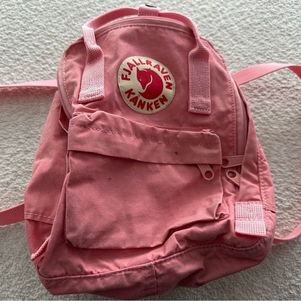 Fjallraven Women's Kanken Mini Backpack Pink - Picture 2 of 6